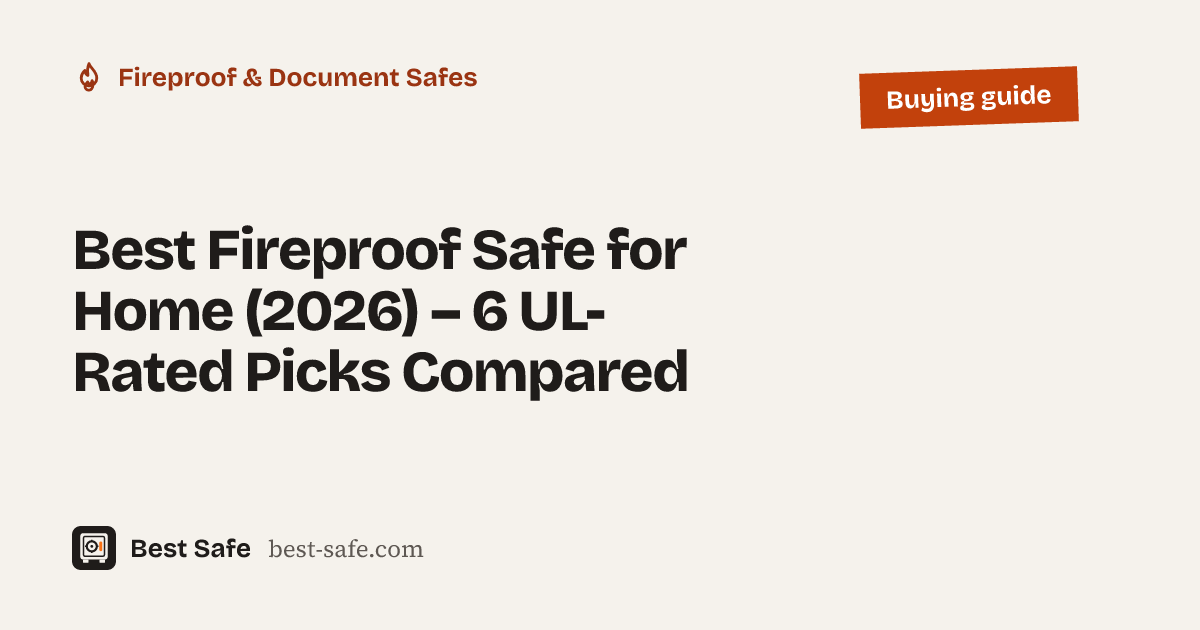 Best Fireproof Safe for Home (2026) – 6 UL-Rated Picks Compared – Best Safe buying guide